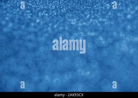 Blurred abstract background with unfocused blue sequins Stock Photo