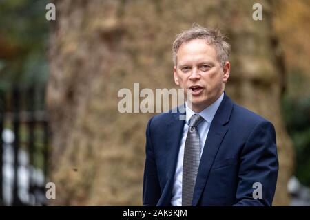 London UK 8th January 2020,  Grant Shapps MP PC Transport Secretary arrives at a  meeting at 10 Downing Street, London Credit Ian Davidson/Alamy Live News Stock Photo