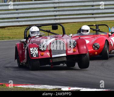 Peter Garland, Morgan Plus 8, 70's Road Sports Championship, Historic Road Sports Championship, HSCC, Historic Sports Car Club, Snetterton, June 2019, Stock Photo