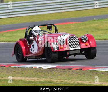 Peter Garland, Morgan Plus 8, 70's Road Sports Championship, Historic Road Sports Championship, HSCC, Historic Sports Car Club, Snetterton, June 2019, Stock Photo