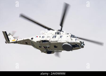 A NH90 NFH search and rescue helicopter of the Royal Netherlands Air Force. Stock Photo