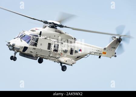 A NH90 NFH search and rescue helicopter of the Royal Netherlands Air Force. Stock Photo
