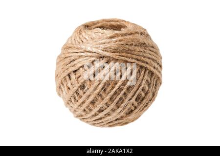 Cord ball isolated on white background Stock Photo