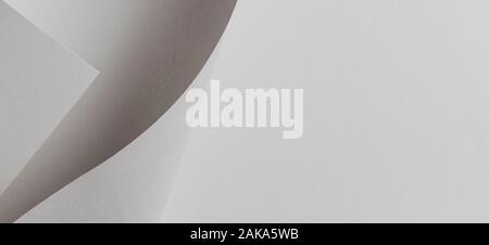 Abstract geometric shape gray color paper background Stock Photo