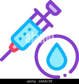 Skin Rejuvenation Injection Icon Vector Outline Illustration Stock Vector