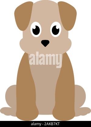 Cartoon of a pretty doggy Stock Vector