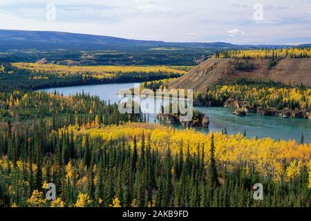 Five Fingers Rapids, Yukon Territory, Canada Stock Photo