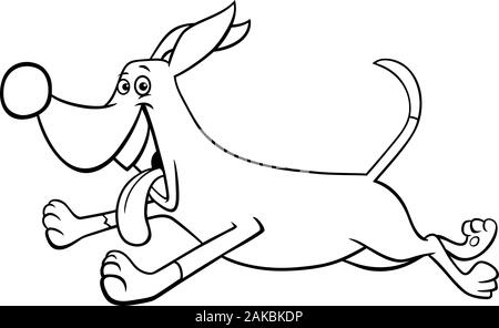 dog running, color, vector, white background, vector Stock Vector Image ...