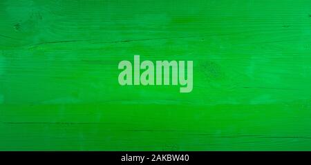Panoramic old green wooden background Stock Photo