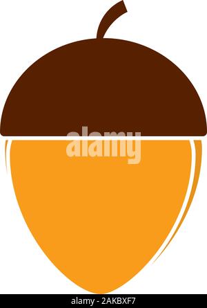 Isolated acorn icon Stock Vector