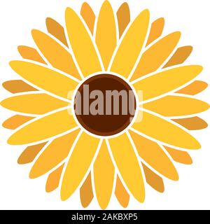 Isolated sunflower icon Stock Vector
