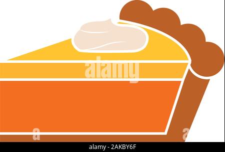 Isolated pie icon Stock Vector