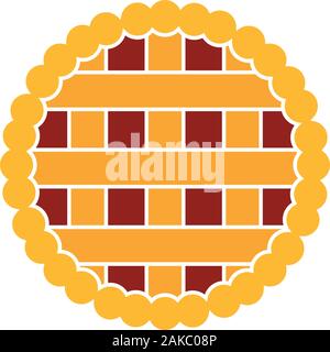 Isolated pie icon Stock Vector
