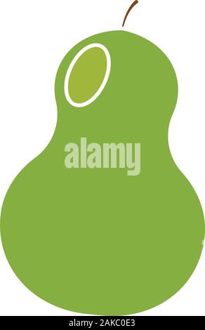 Isolated pear icon Stock Vector