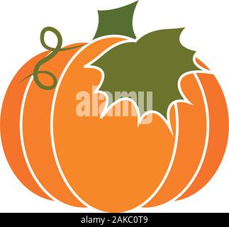 Isolated pumpkin icon Stock Vector