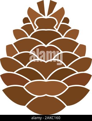 Isolated pine cone icon Stock Vector