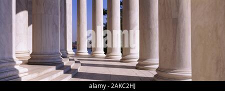 Close-Up Of The Memorial Building, Jefferson Memorial, Washington DC, District Of Columbia, USA Stock Photo