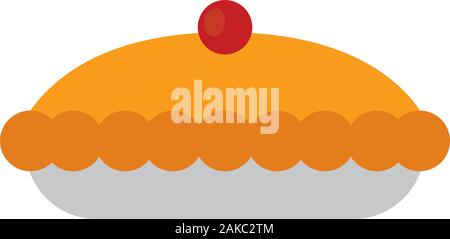 Isolated pie icon Stock Vector