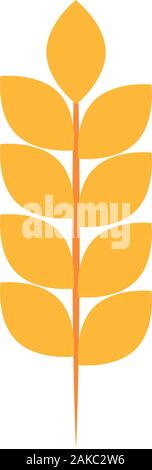 Isolated wheat icon Stock Vector