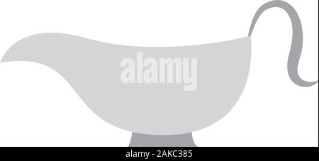Isolated sauceboat icon Stock Vector