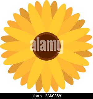 Isolated sunflower icon Stock Vector