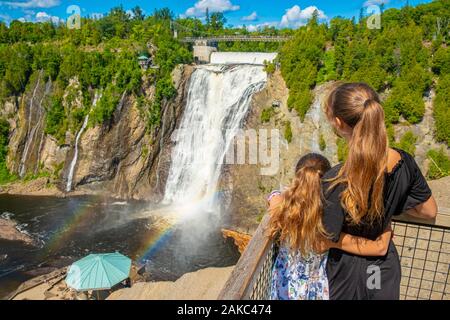 Canada, Quebec province, Municipality of Boischatel, Montmorency Falls Park Stock Photo