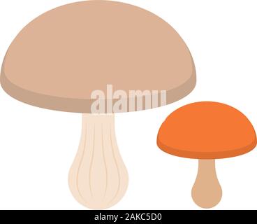 Isolated mushrooms icon Stock Vector