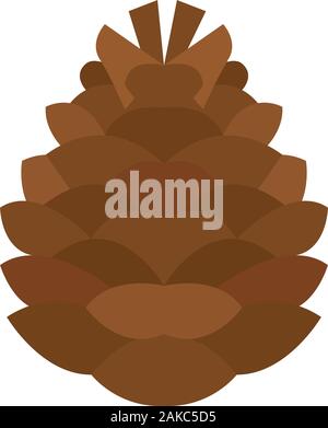 Isolated pine cone icon Stock Vector