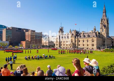 Canada, Ontario province, Ottawa, Parliament Hill, Changing of the Guard Stock Photo