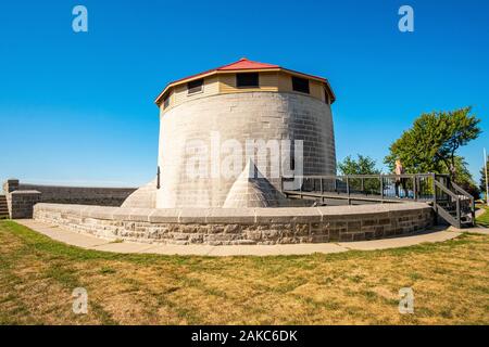 Canada, Ontario province, Kingston, Murney Tower is a Martello Tower, built in 1846 Stock Photo