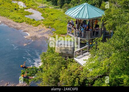 Canada, Quebec province, Municipality of Boischatel, Montmorency Falls Park Stock Photo