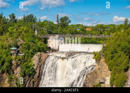 Canada, Quebec province, Municipality of Boischatel, Montmorency Falls Park Stock Photo