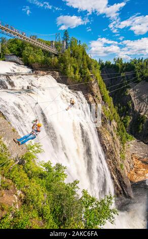 Canada, Quebec province, Municipality of Boischatel, Montmorency Falls Park Stock Photo