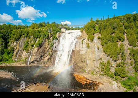 Canada, Quebec province, Municipality of Boischatel, Montmorency Falls Park Stock Photo