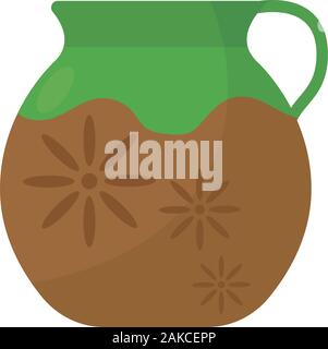 Isolated ceramic jug icon Stock Vector