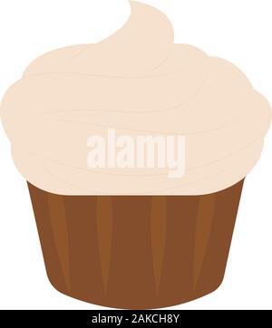 Isolated cupcake icon Stock Vector