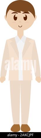 Groom image. Marriage concept Stock Vector