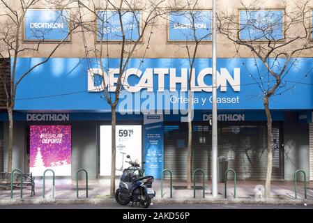 French sporting goods Decathlon store 