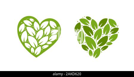 Ecology logo. Nature, natural label. Vector illustration Stock Vector