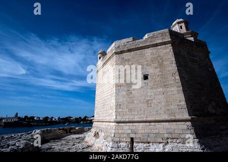 Castell de Sant Nicolau in Ciutadella, Menorca Stock Photo
