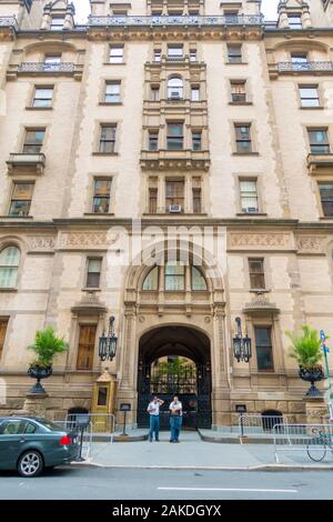 The Dakota New York City residential apartment building on the Upper ...