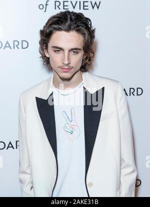 New York, NY - January 8, 2020: Timothee Chalamet attends the 2020 National Board Of Review Gala at Cipriani 42nd street Stock Photo