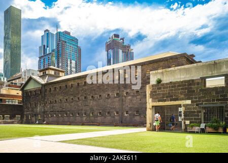 Old Melbourne Gaol in Victoria, Australia Stock Photo
