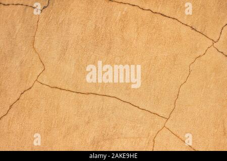 Old scratched plastered house wall, a lot of space for text Stock Photo