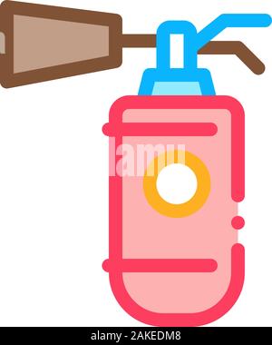 Fire Extinguisher Device Icon Outline Illustration Stock Vector