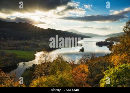 Queen's View, Loch Tummel, Perthshire, Scotland, UK. October, 2014. Stock Photo