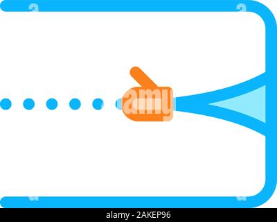Mattress Cover Zipper Icon Outline Illustration Stock Vector
