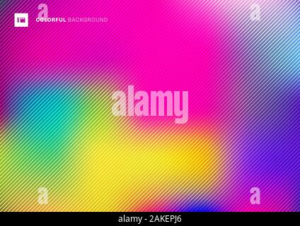 Abstract blurred colorful beautiful background with diagonal lines texture. Vector illustration Stock Vector