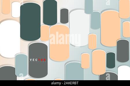 abstract vector background. line pattern shape rounded. 3D design Stock Vector