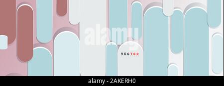 abstract vector background. line pattern shape rounded. 3D design Stock Vector